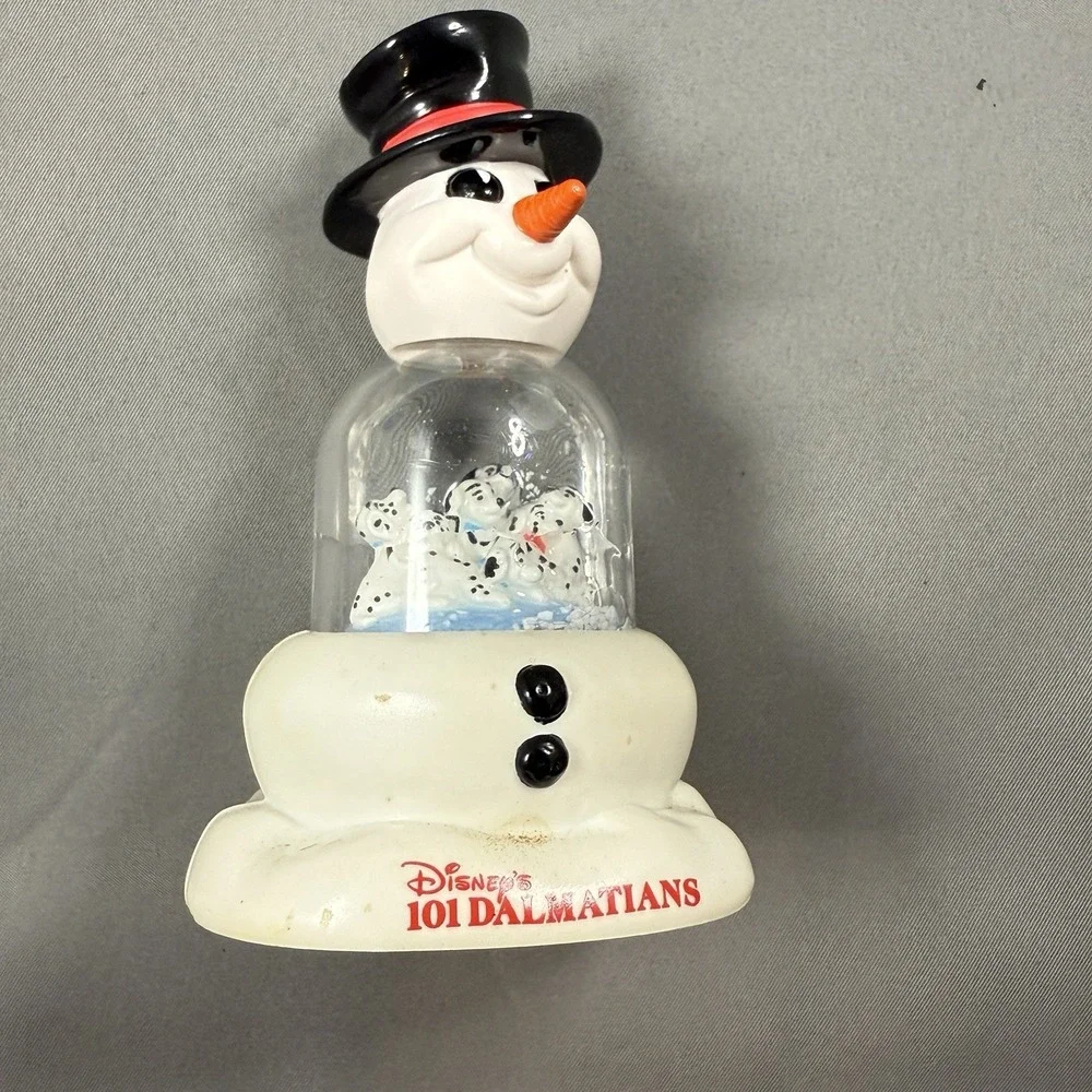 McDonalds Disney 101 Dalmations Snow Dome Globe Snowman's Best Friend 1996 w Box